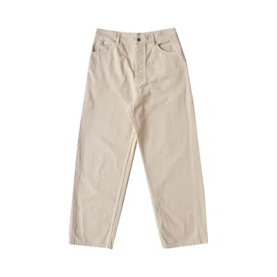 Pre-owned Jil Sander Relaxed Denim Trouser 'oat' | Tan | Men's Size 32 In Brown
