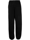 Jil Sander Relaxed Fit Black Activewear Pants In Black