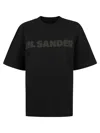 Jil Sander Relaxed-fit Cotton Jersey T-shirt With Subtle Logo In Black