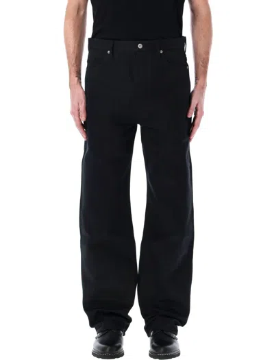 Jil Sander Relaxed-fit Black Denim Pants With Five-pocket Design