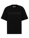 Jil Sander Cn Ss Os Boxy Fit Pure Cotton T-shirt In Black
