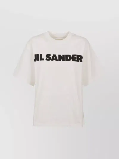 Jil Sander Relaxed Fit Choker Neckline T-shirt In Black