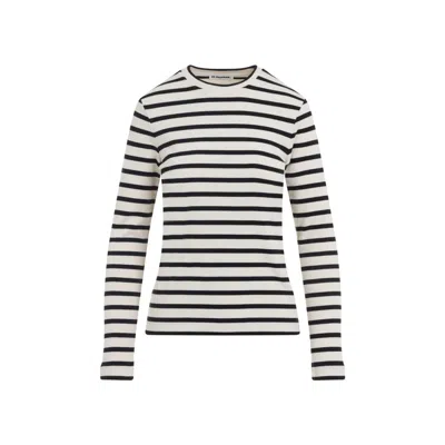 Jil Sander Relaxed-fit Classic Striped Cotton Top In White
