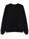 Jil Sander Relaxed Fit Cotton Crewneck Sweatshirt In Black