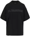 Jil Sander Relaxed-fit Cotton Jersey T-shirt With Subtle Logo In Black