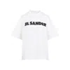 Jil Sander Oversized Crew Neck Cotton T-shirt In White