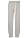 Jil Sander Cotton Joggers With Back Pocket And Elastic Waistband In White