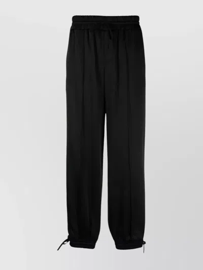 Jil Sander Relaxed Fit Jogging Pant With Tuxedo Band In Black