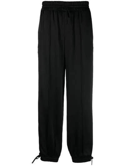 Jil Sander Relaxed Fit Jogging Pant With Tuxedo Band In Black  