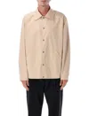 Jil Sander Relaxed Fit Logo Jacket In Dark Sand In Neutral