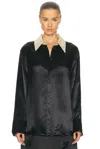 Jil Sander Relaxed Fit Long Sleeve Shirt In Black