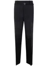 Jil Sander Trouser Straight Leg Creased Detailing In Black