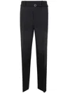 Jil Sander Trouser Straight Leg Creased Detailing In Black