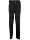 Jil Sander Trouser Straight Leg Creased Detailing In Black