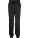 Jil Sander Relaxed Fit Trousers With Elastic Waistband In Black