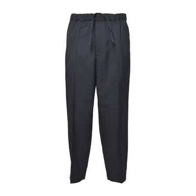 Jil Sander Relaxed-fit Trousers With Tailored Detailing In Black