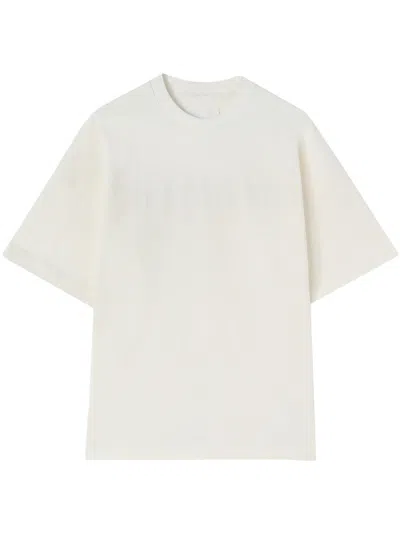 JIL SANDER RELAXED-FIT WHITE COTTON T-SHIRT