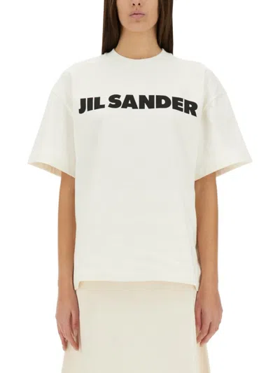 Jil Sander Relaxed Fit White Cotton T-shirt