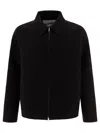Jil Sander Zipped Up Wool Jacket In Black