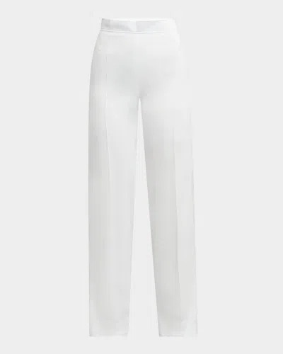 Jil Sander Relaxed Fluid Straight-leg Pants In White