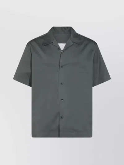 Jil Sander Relaxed Short Sleeves Shirt In Green