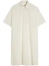 Jil Sander Relaxed Silhouette Cotton Dress With Classic Collar