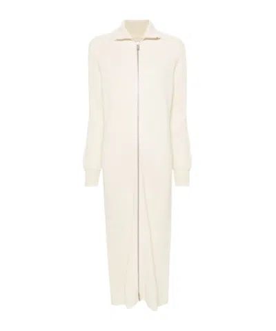 Jil Sander Linen Shirt Dress In White