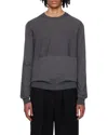 Jil Sander Rib Round Neck Sweater In Black