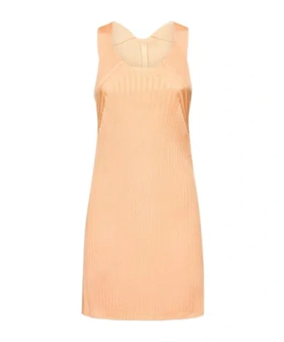 Jil Sander Rib Round-necked Vest In Brown
