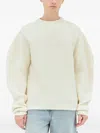 Jil Sander Perforated Crew Neck Sweater