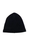 Jil Sander Ribbed Beanie In Black