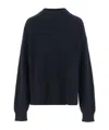 Jil Sander Long Sleeve Crew-neck Sweater In Blue