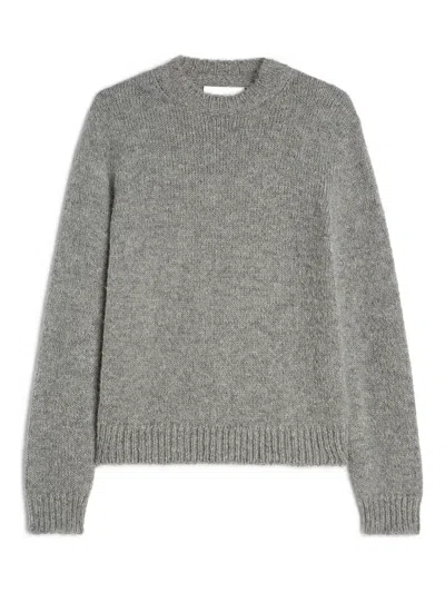 JIL SANDER RIBBED-CUFF ALPACA-WOOL-BLEND SWEATER