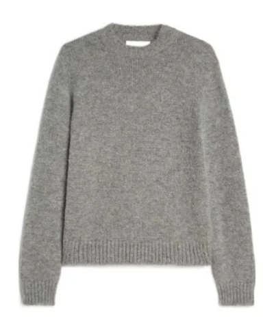 JIL SANDER RIBBED-CUFF ALPACA-WOOL-BLEND SWEATER