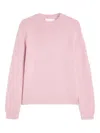 Jil Sander Ribbed-cuff Alpaca-wool-blend Sweater In Pink