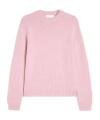 Jil Sander Ribbed-cuff Alpaca-wool-blend Sweater In Pink