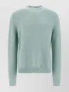 Jil Sander Powder Blue Alpaca And Wool Blend Crewneck Sweater