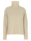 Jil Sander Ribbed Detail Sweater Sweaters And Cardigans In White