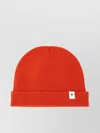 Jil Sander Ribbed Folded Brim Hat In Red