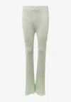 Jil Sander Fully-pleated Flared-leg Trousers In Green