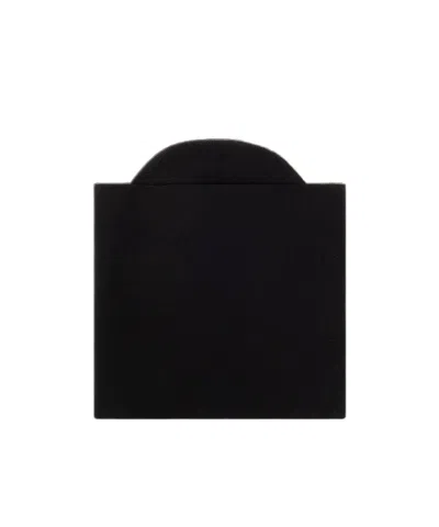 Jil Sander Ribbed Knit Beanie In Black
