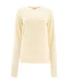 Jil Sander Ribbed-knit Cashmere Jumper In Nude