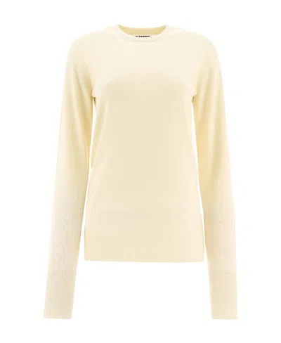 JIL SANDER JIL SANDER RIB KNITTED CREWNECK SWEATER