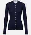 Jil Sander Ribbed-knit Silk Cardigan