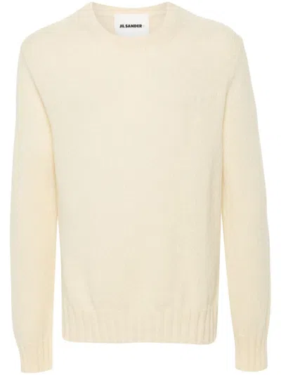 Jil Sander + Ribbed-knit Sweater In White