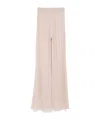 Jil Sander Ribbed-knit Trousers In Pink