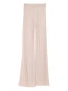 Jil Sander Ribbed-knit Trousers In Neutrals