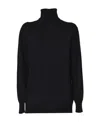 Jil Sander Cashmere High-neck Sweater In Black