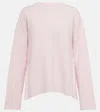 Jil Sander Ribbed-knit Wool Sweater In Rose