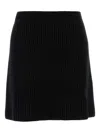 Jil Sander Wool Mini Skirt In Black